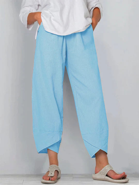 Talia | Women’s Slightly Cropped Summer Trousers