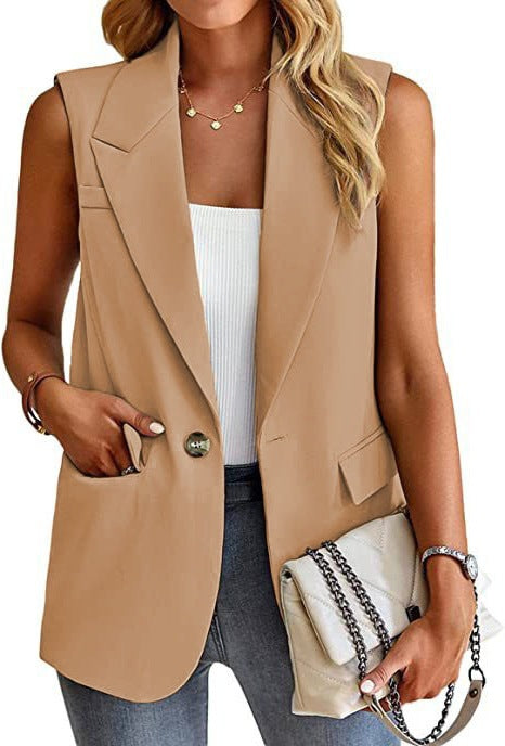 Isabella | Women’s Structured Sleeveless Blazer Vest