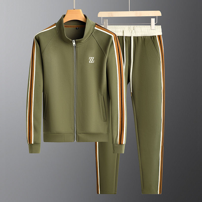 Ryan | Premium Striped Two-Piece Men’s Sport Tracksuit Set