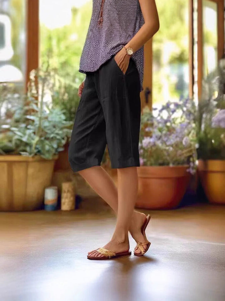 Penelope | Relaxed Straight-Leg Summer Shorts For Women