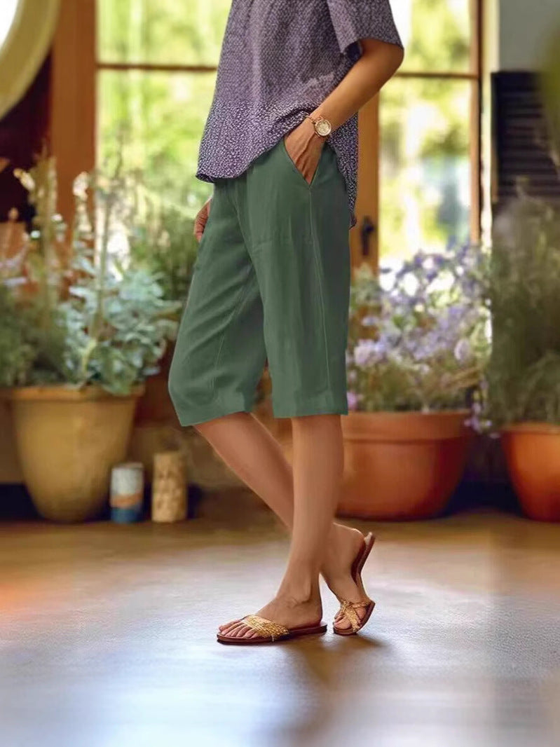 Penelope | Relaxed Straight-Leg Summer Shorts For Women