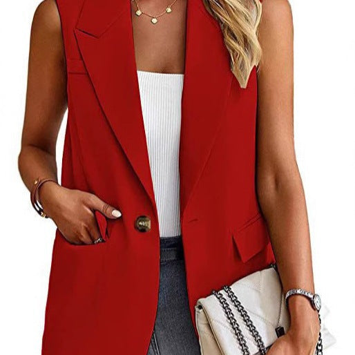 Isabella | Women’s Structured Sleeveless Blazer Vest