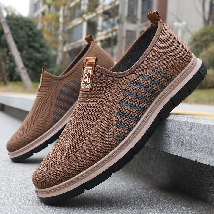 Noah | Men’s  Orthopedic Lightweight Slip-On Sneakers With Knit Mesh Upper And Textured Sole