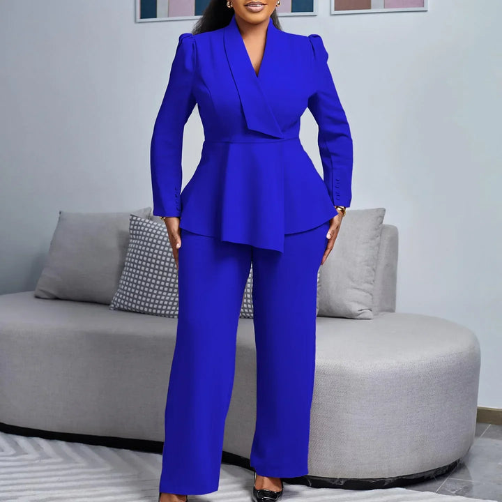 Elise | Tailored Formal Suit Set With Long Blazer For Women