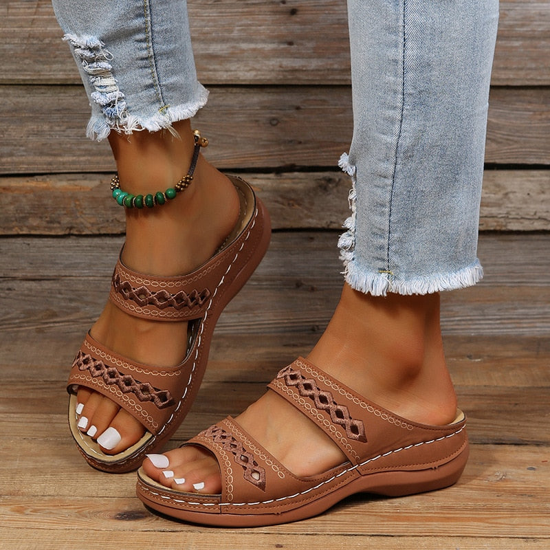 Mia | Women’s Orthopedic Flat Summer Sandals For Everyday Comfort
