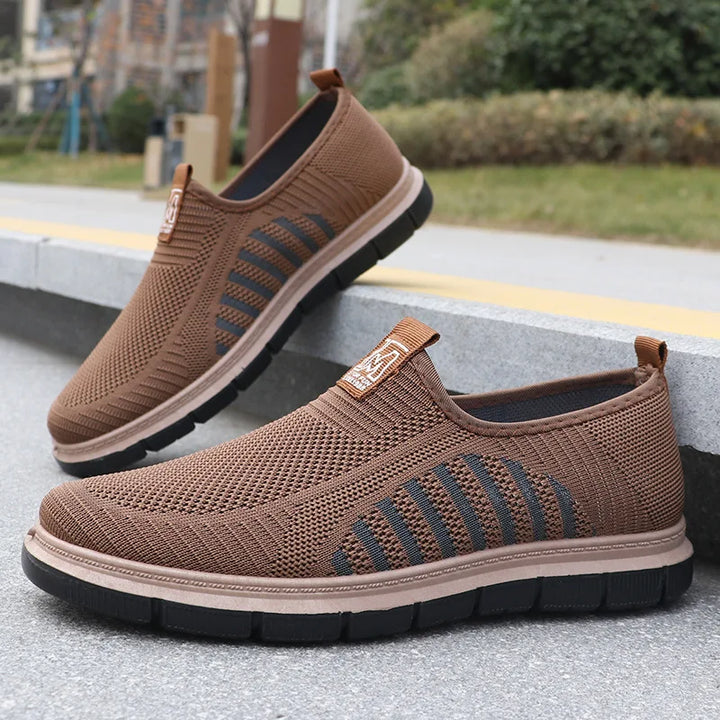 Noah | Men’s  Orthopedic Lightweight Slip-On Sneakers With Knit Mesh Upper And Textured Sole