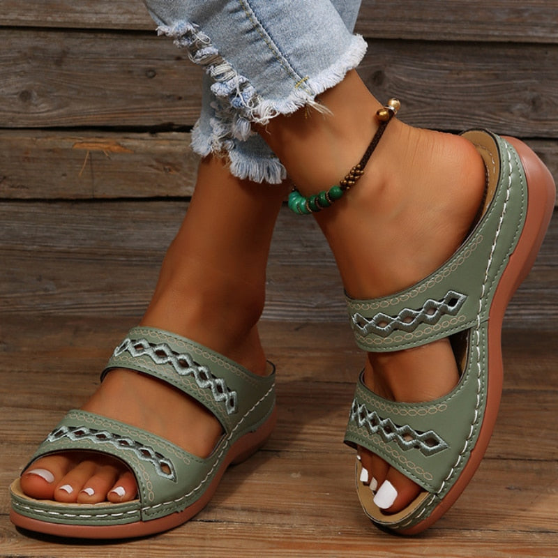 Mia | Women’s Orthopedic Flat Summer Sandals For Everyday Comfort