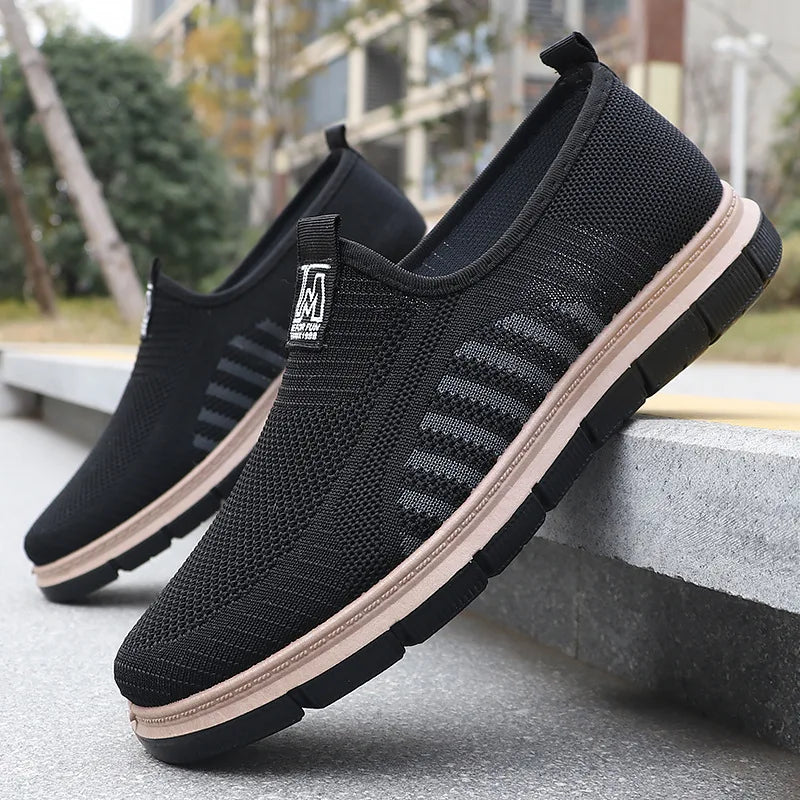 Noah | Men’s  Orthopedic Lightweight Slip-On Sneakers With Knit Mesh Upper And Textured Sole