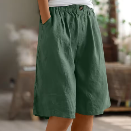 Harlow | Relaxed Elastic-Waist Summer Shorts For Women