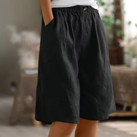 Harlow | Relaxed Elastic-Waist Summer Shorts For Women