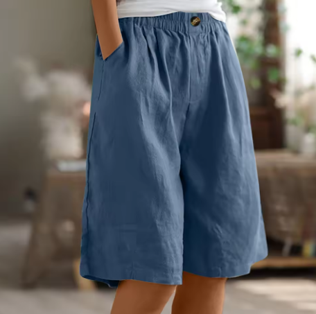 Harlow | Relaxed Elastic-Waist Summer Shorts For Women