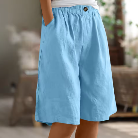 Harlow | Relaxed Elastic-Waist Summer Shorts For Women