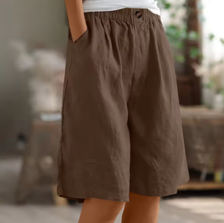 Harlow | Relaxed Elastic-Waist Summer Shorts For Women