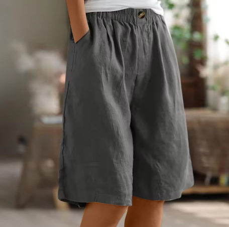 Harlow | Relaxed Elastic-Waist Summer Shorts For Women