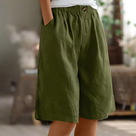 Harlow | Relaxed Elastic-Waist Summer Shorts For Women