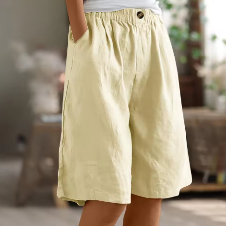 Harlow | Relaxed Elastic-Waist Summer Shorts For Women