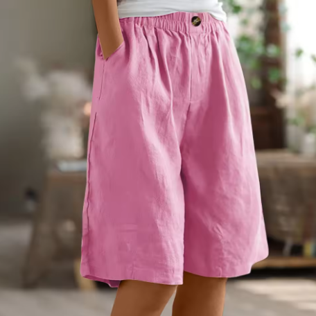 Harlow | Relaxed Elastic-Waist Summer Shorts For Women