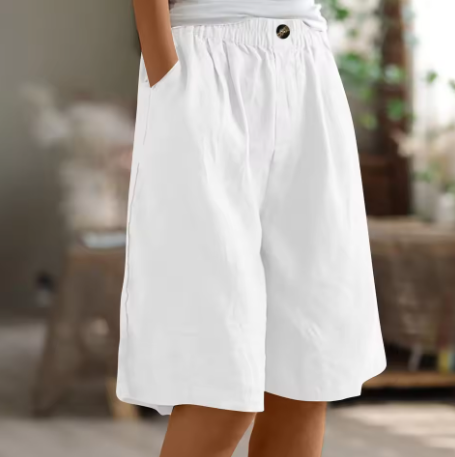 Harlow | Relaxed Elastic-Waist Summer Shorts For Women