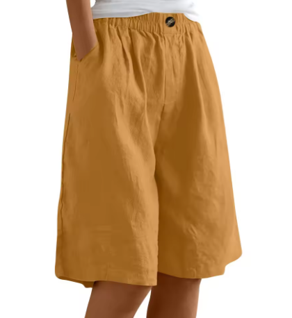 Harlow | Relaxed Elastic-Waist Summer Shorts For Women