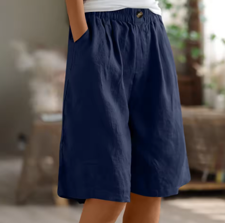 Harlow | Relaxed Elastic-Waist Summer Shorts For Women