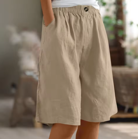 Harlow | Relaxed Elastic-Waist Summer Shorts For Women
