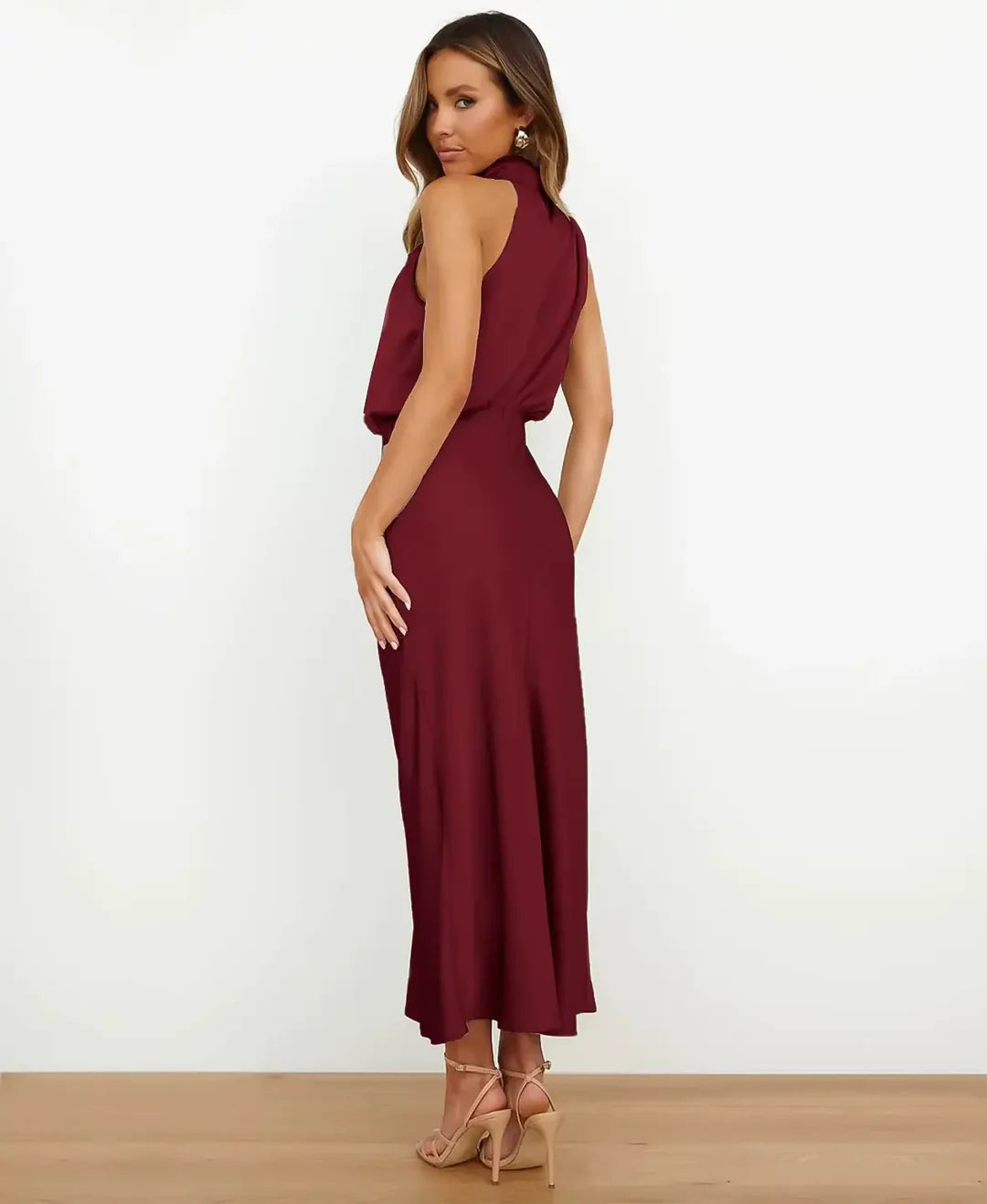 Elena | Sophisticated Midi Dress With Refined Elegance