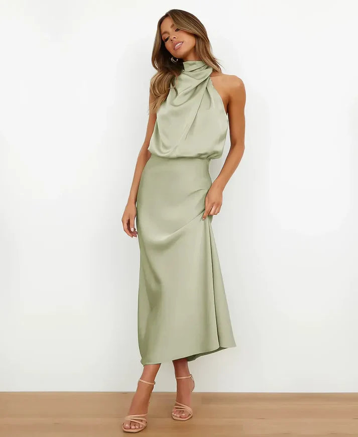 Elena | Sophisticated Midi Dress With Refined Elegance