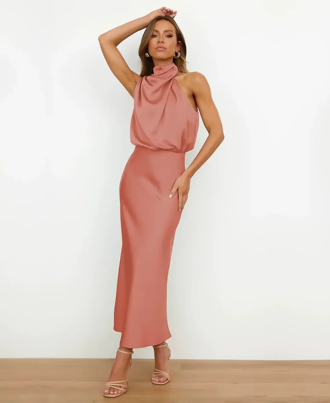 Elena | Sophisticated Midi Dress With Refined Elegance