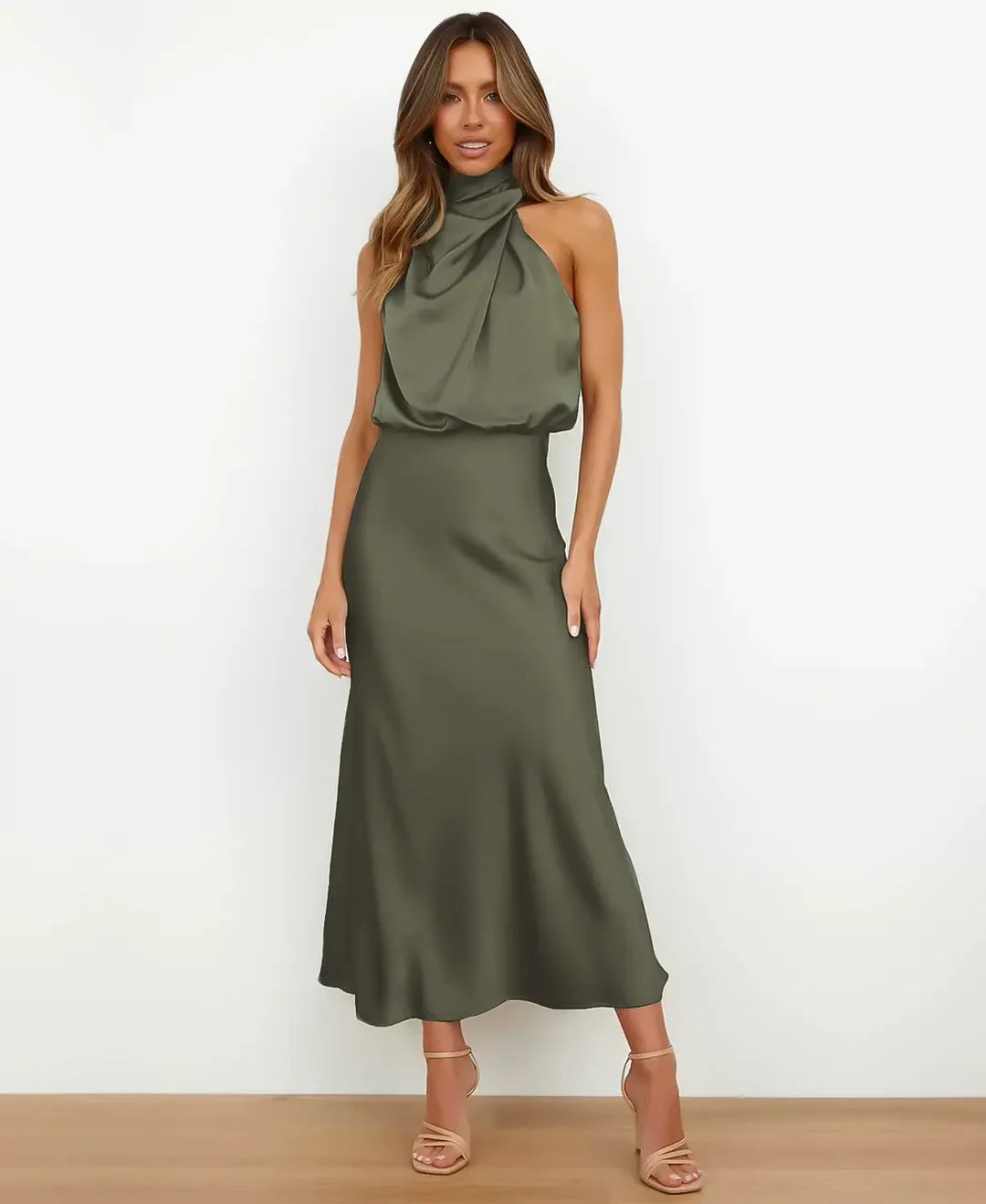 Elena | Sophisticated Midi Dress With Refined Elegance
