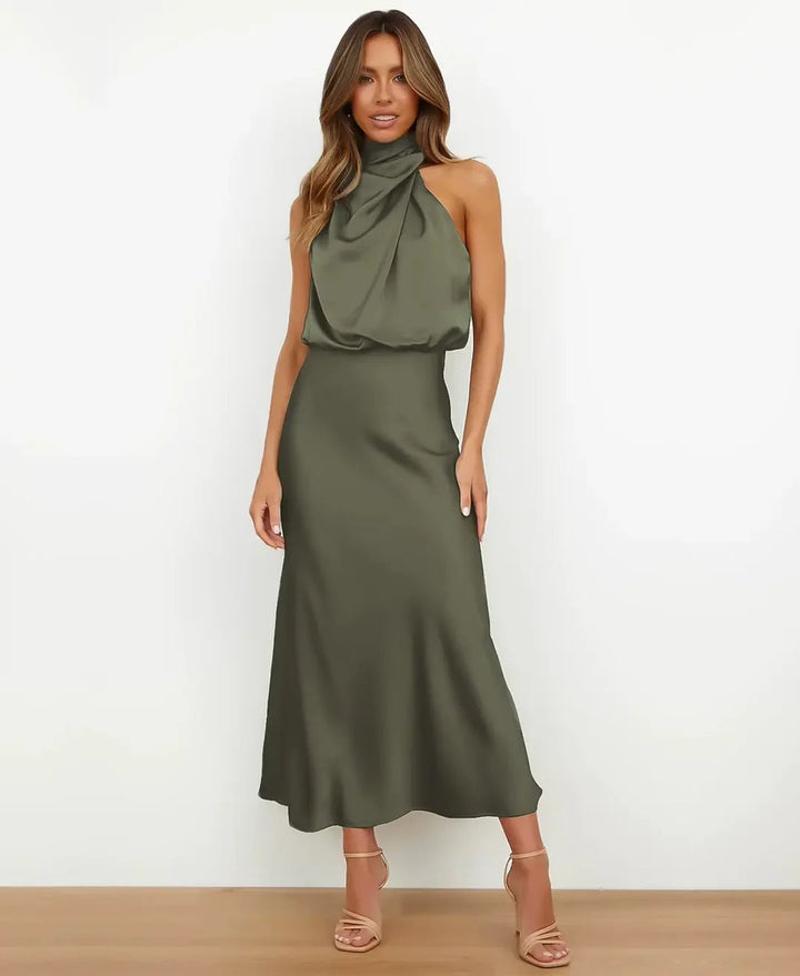 Elena | Sophisticated Midi Dress With Refined Elegance