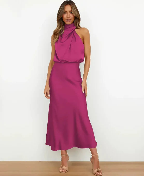 Elena | Sophisticated Midi Dress With Refined Elegance