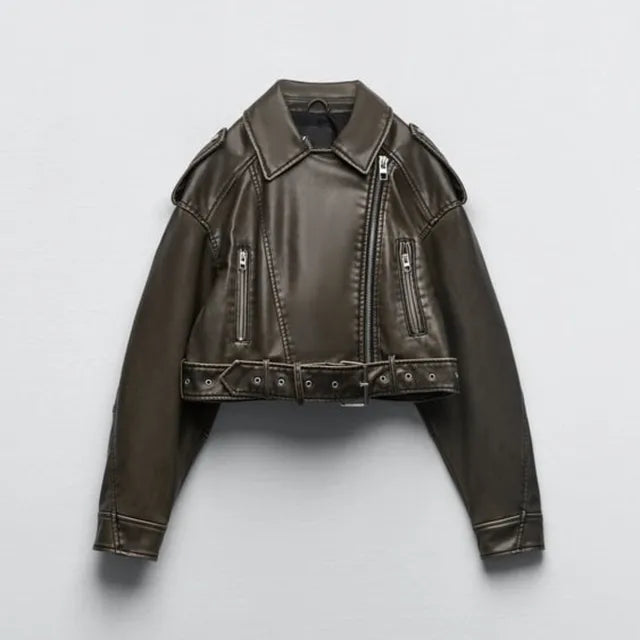 Riley | Cropped Urban Moto Jacket