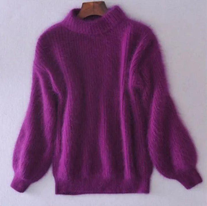 Nora | Cozy High-Neck Winter Knit Pullover for Women