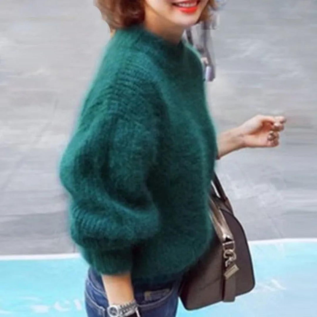 Nora | Cozy High-Neck Winter Knit Pullover for Women