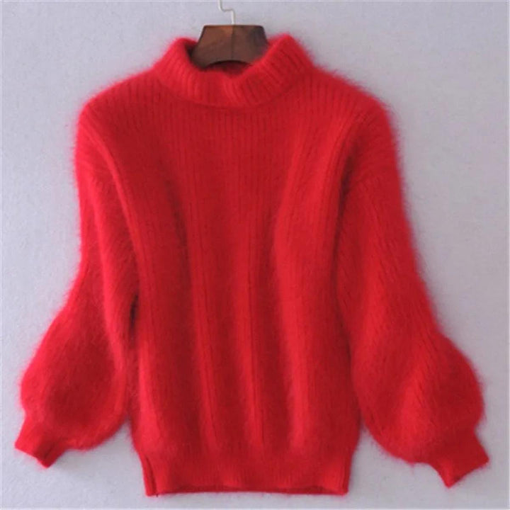 Nora | Cozy High-Neck Winter Knit Pullover for Women