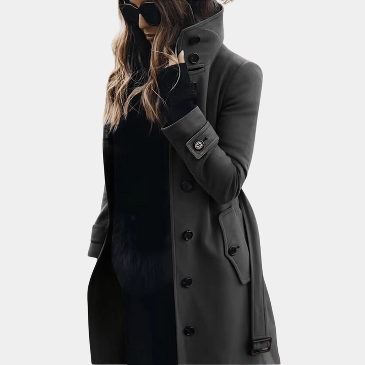 Elena | Refined Seasonal Trench Coat with Warm Elegant Finish for Women