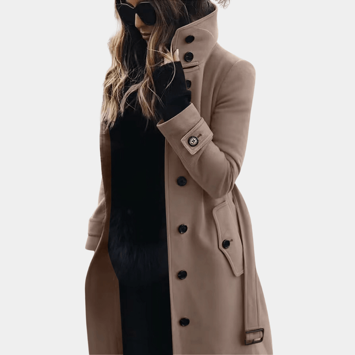 Elena | Refined Seasonal Trench Coat with Warm Elegant Finish for Women