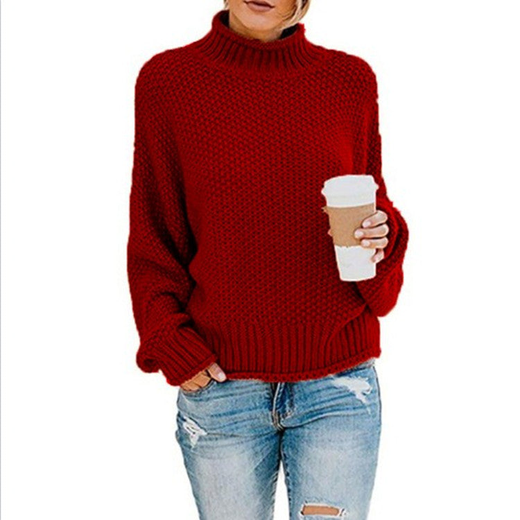 EMMA | Women’s Oversized Chunky Knit Turtleneck Sweater