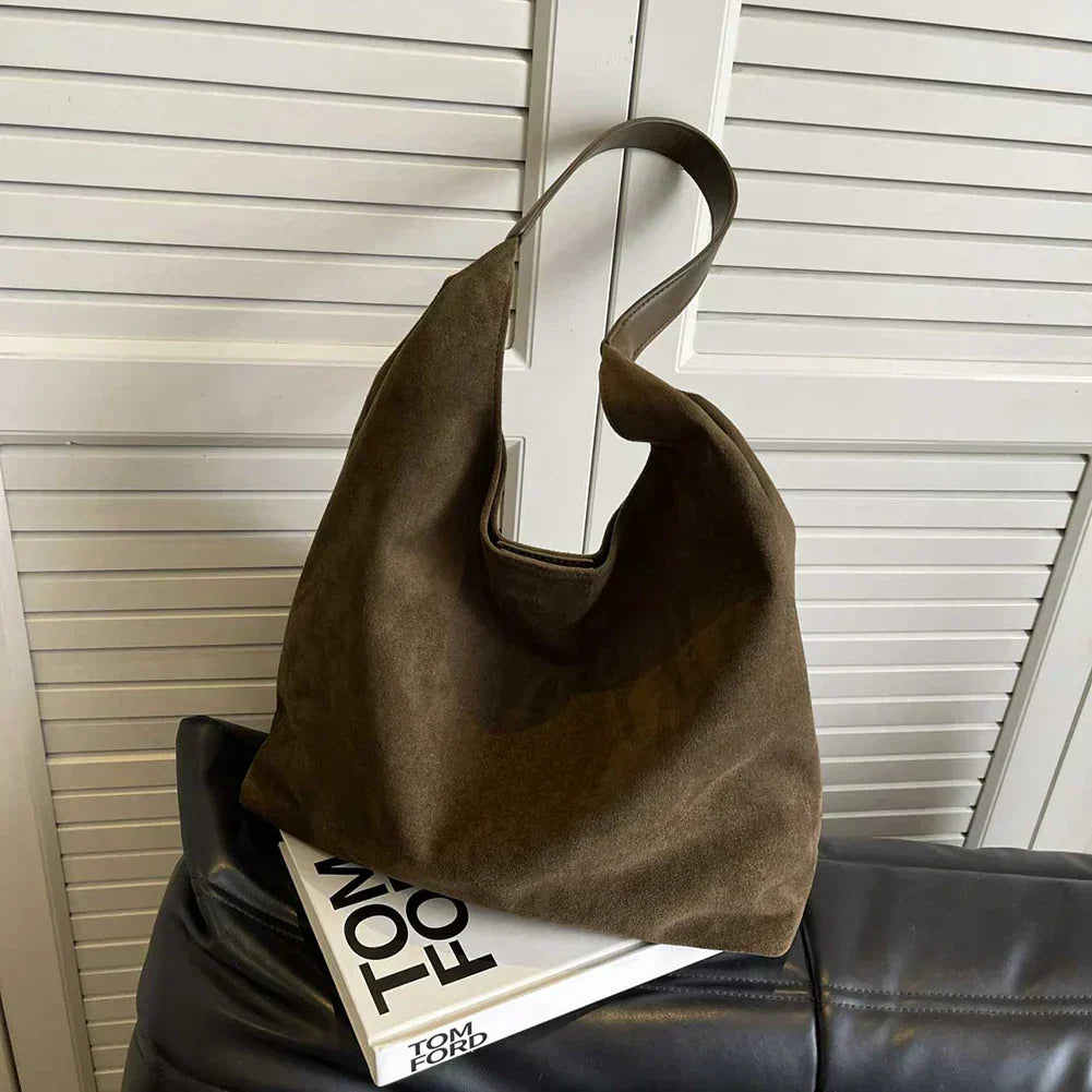 LUCY | Women’s Minimalist Shoulder Bag With Soft Finish And Wide Strap