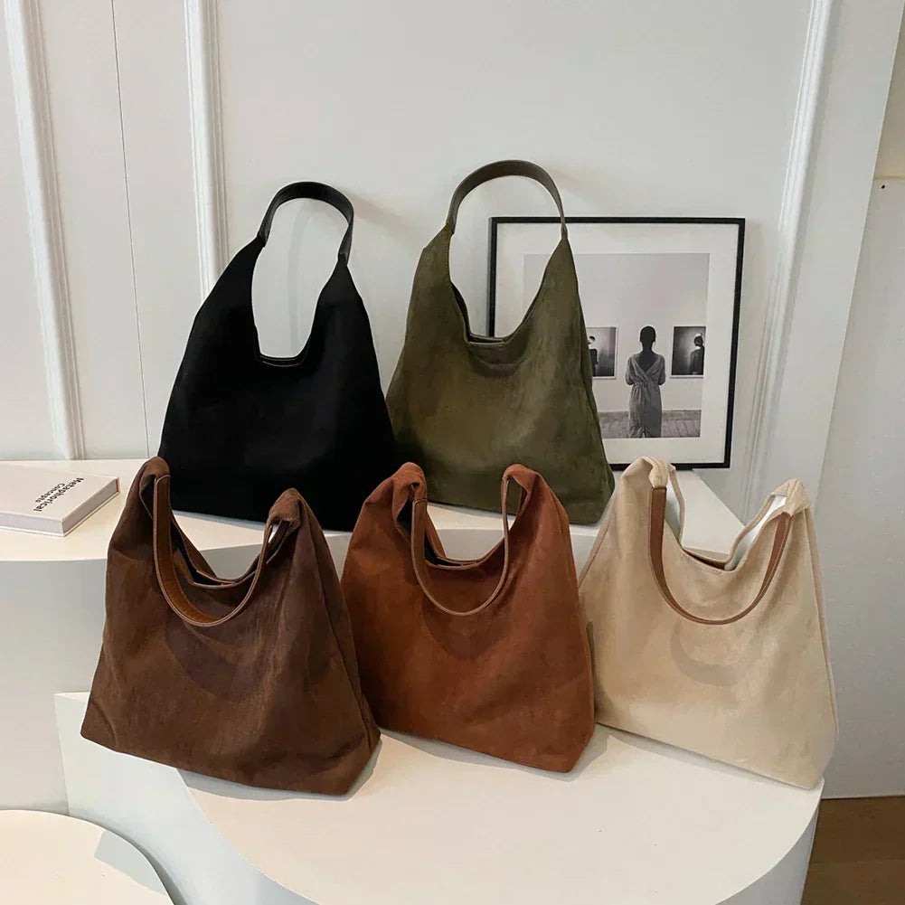 LUCY | Women’s Minimalist Shoulder Bag With Soft Finish And Wide Strap