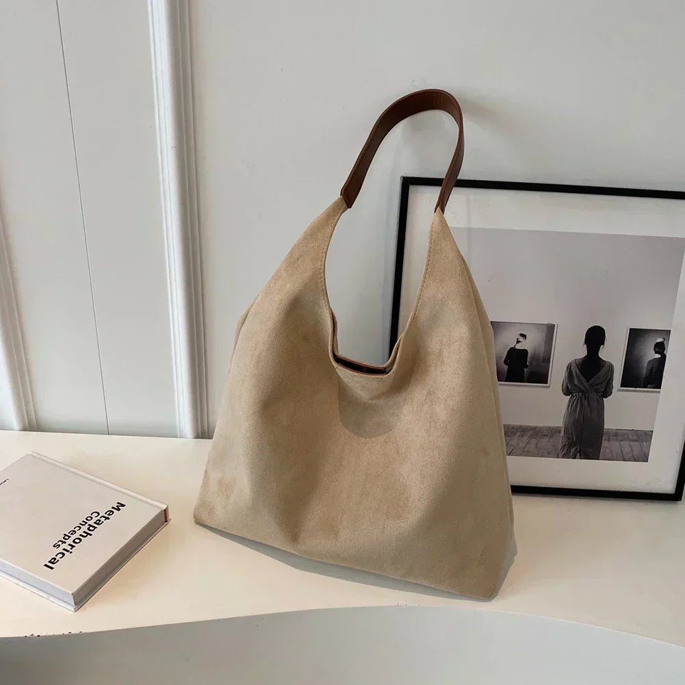 LUCY | Women’s Minimalist Shoulder Bag With Soft Finish And Wide Strap