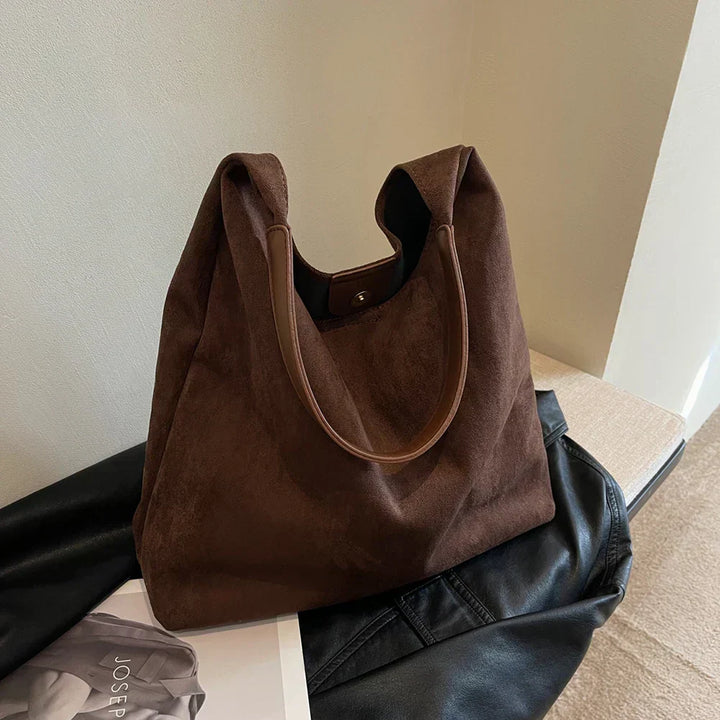 LUCY | Women’s Minimalist Shoulder Bag With Soft Finish And Wide Strap
