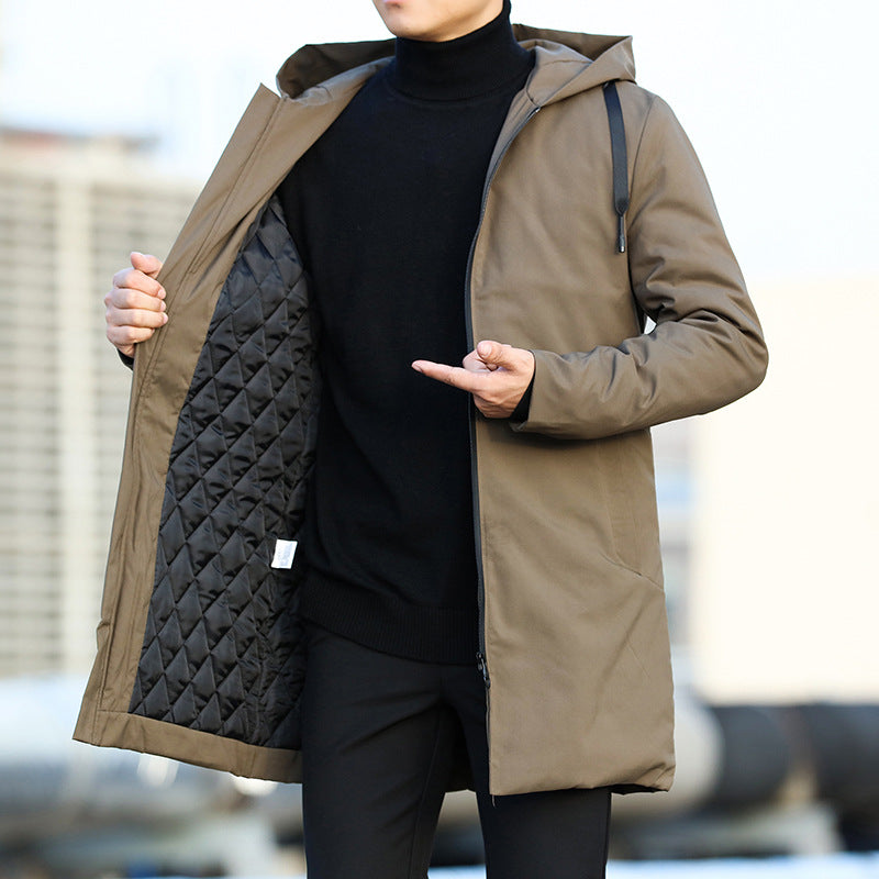 MICHAEL | Men’s Insulated Hooded Jacket With Quilted Finish And Mid-Length Cut
