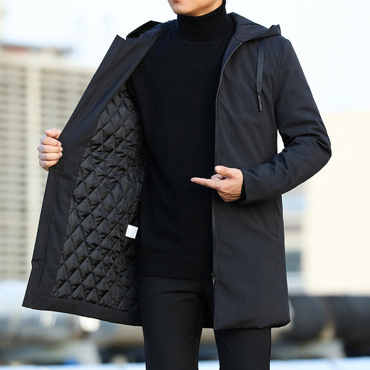 MICHAEL | Men’s Insulated Hooded Jacket With Quilted Finish And Mid-Length Cut