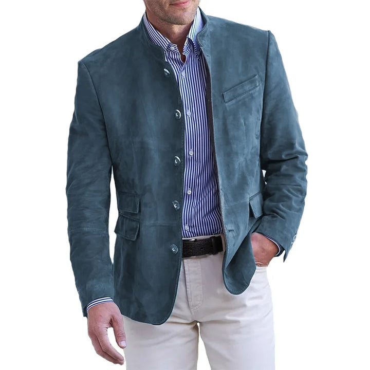 Julian | Modern Slim-Fit Blazer With Stand Collar For Men
