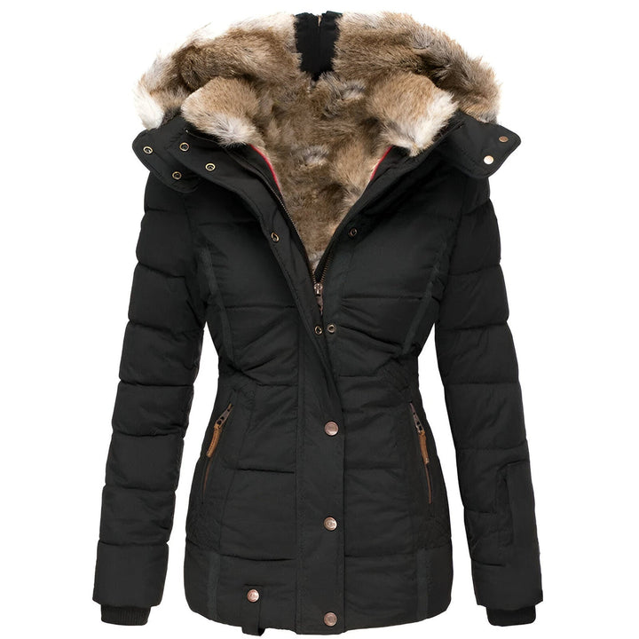 Ava | Insulated Women’s Winter Puffer Jacket With Fur-Trim Hood