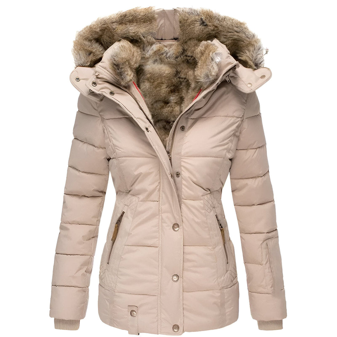 Ava | Insulated Women’s Winter Puffer Jacket With Fur-Trim Hood