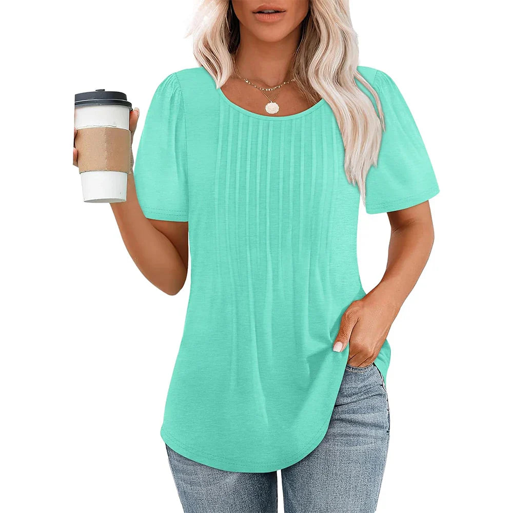 Lina | Women’s Elegant Summer Short Sleeve T-Shirt