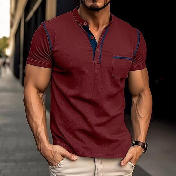 Ryan | Men’s Slim Fit Casual Henley T-Shirt