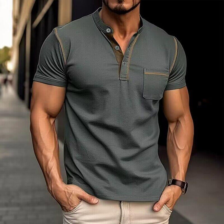 Ryan | Men’s Slim Fit Casual Henley T-Shirt